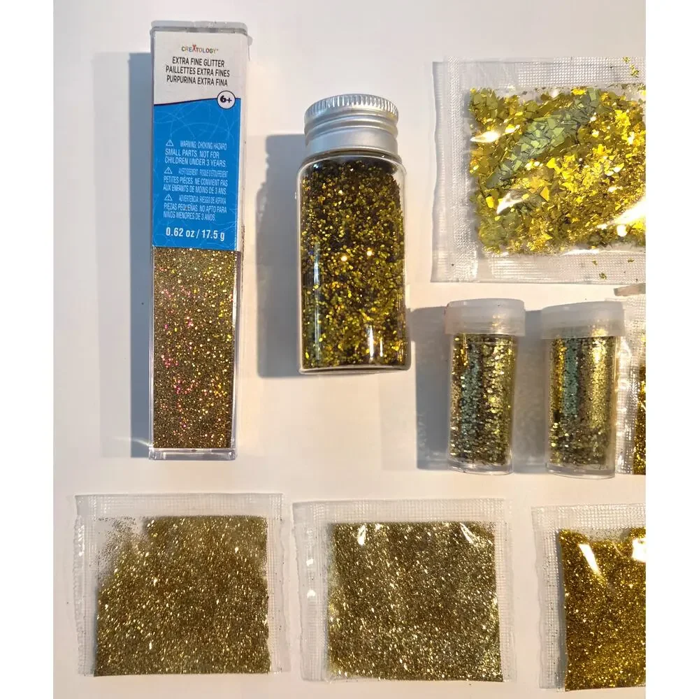 Glitter Lot Gold Craft Art DIY Resin Cheer Stamping Scrapbooking
